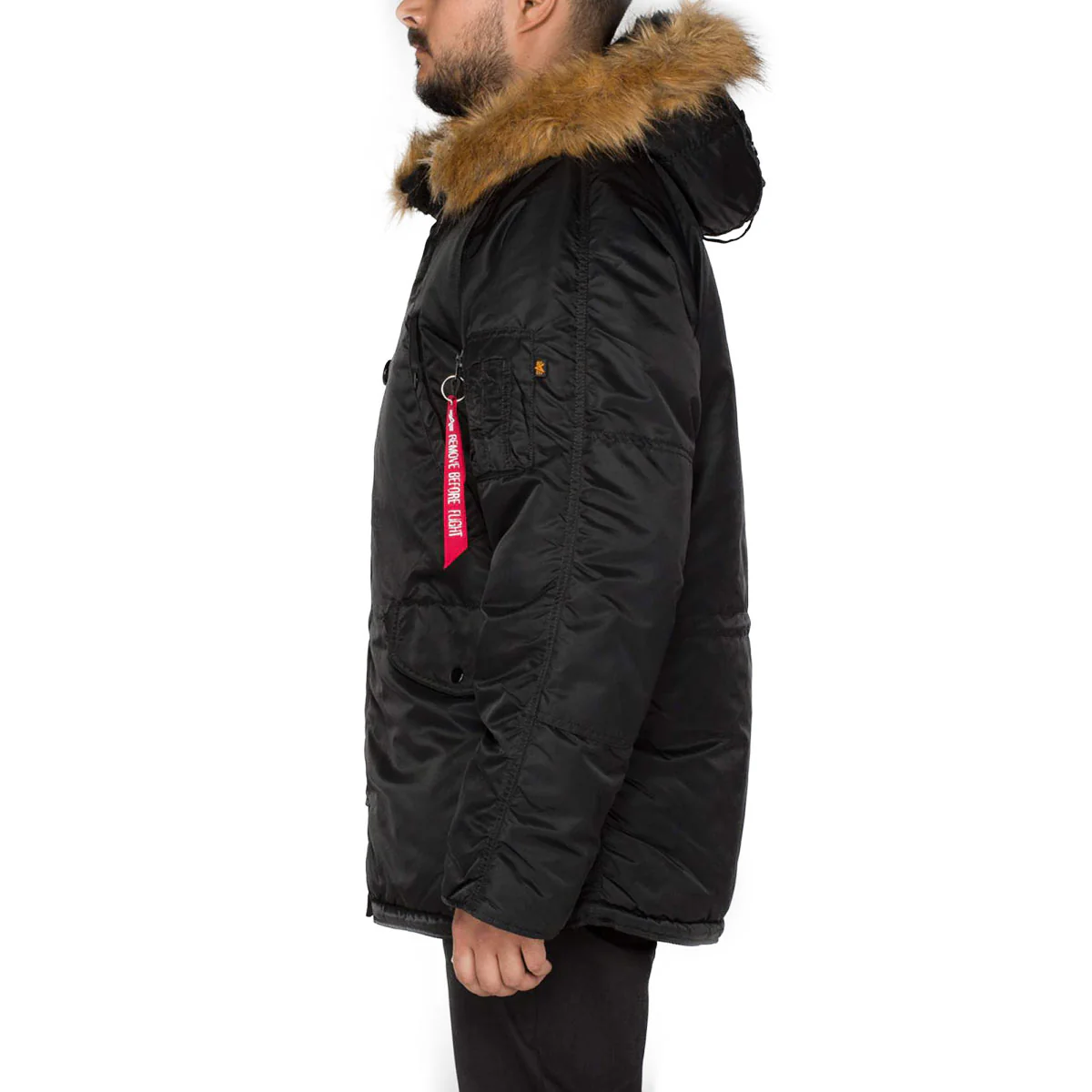 Alpha Industries N3B Hooded Parka Black - Image 8