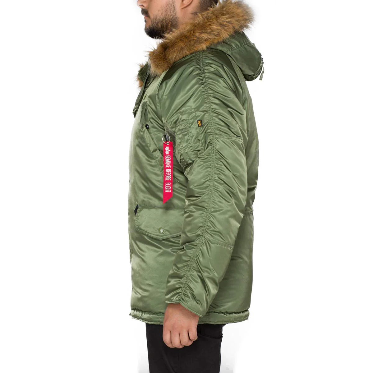 Alpha Industries N3B Hooded Parka Sage Green - Image 7