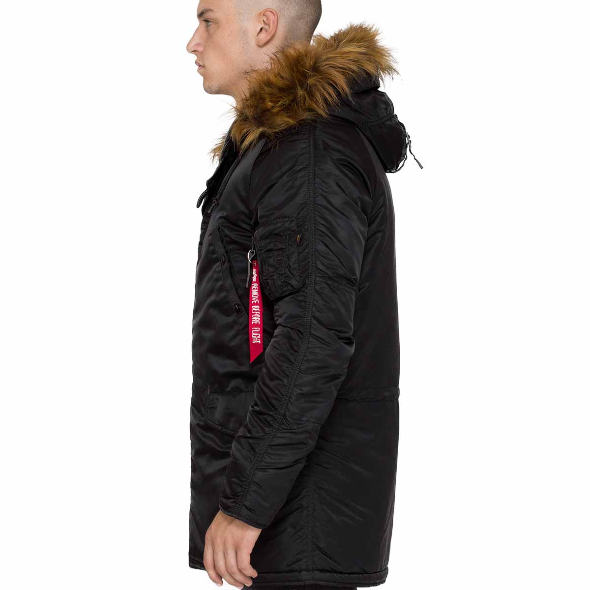 Alpha Industries N3B Slim Fit Parka VF 59 Black - Image 3
