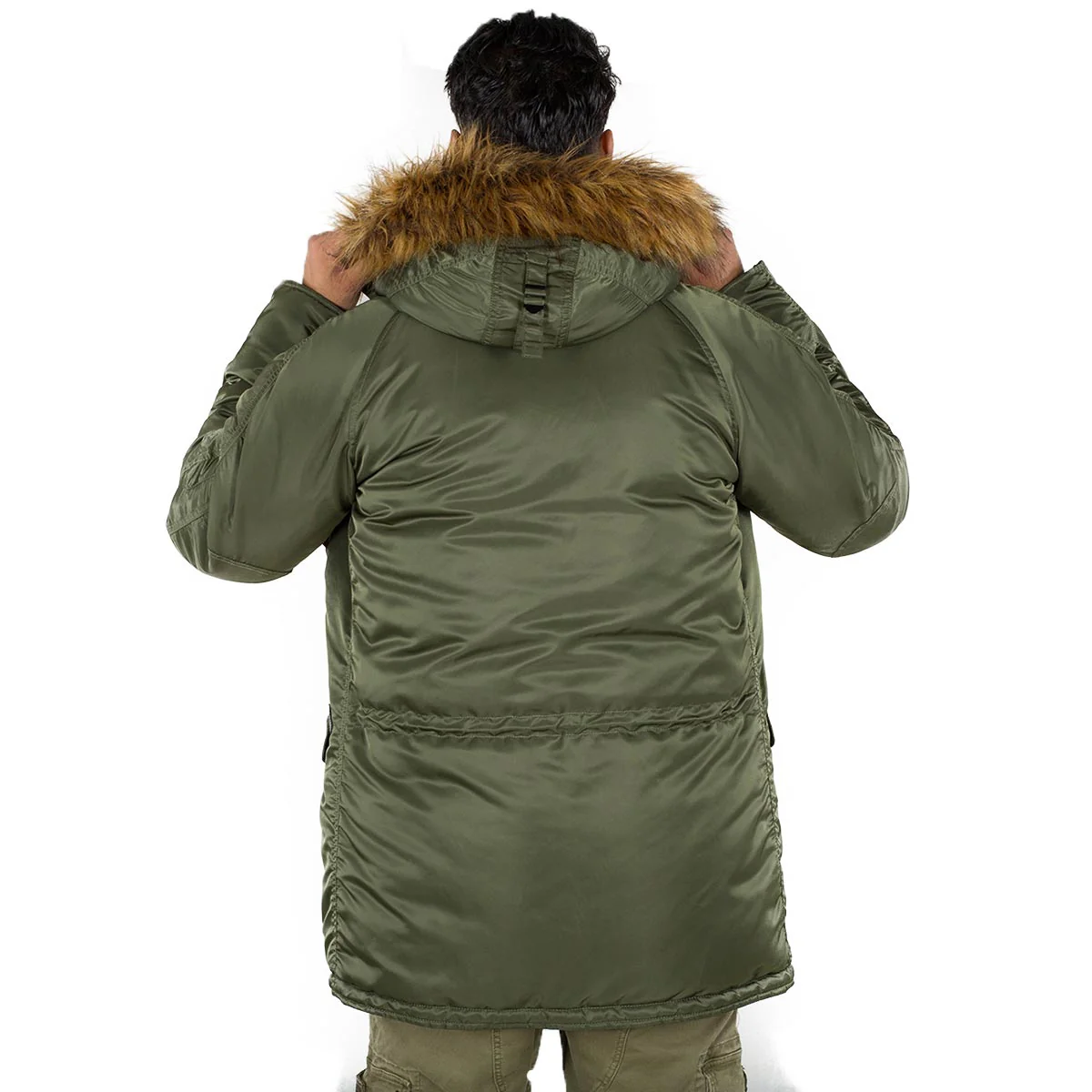 Alpha Industries N3B Slim Fit Parka VF 59 Dark Green - Image 4