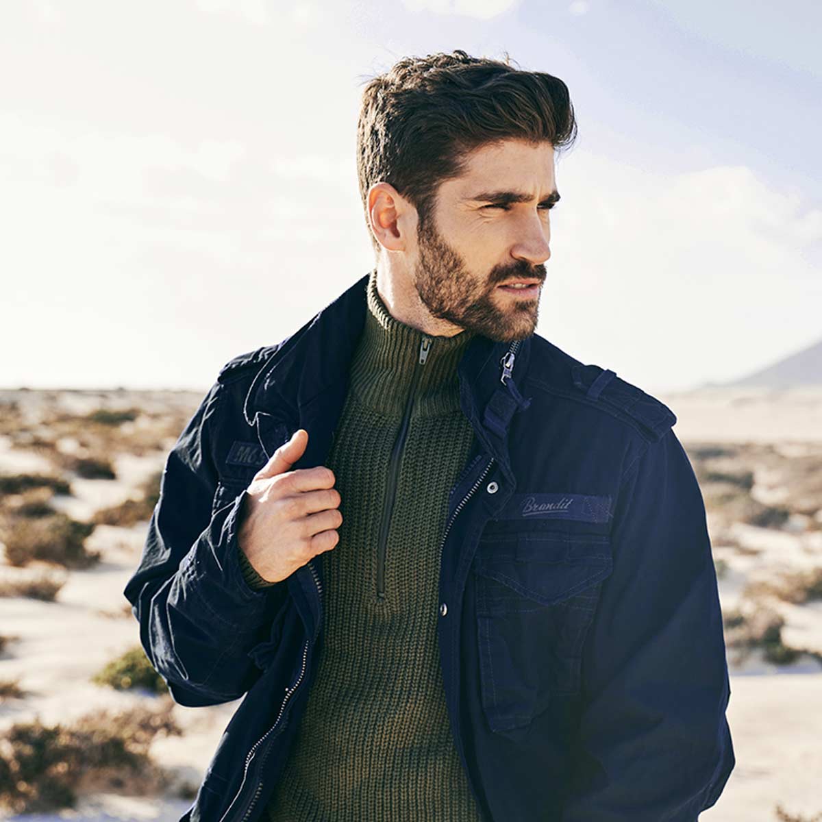 Brandit M65 Giant Jacket Navy - Image 4