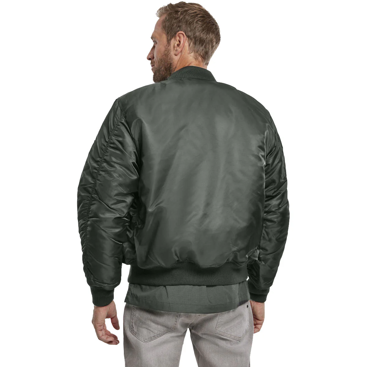 Brandit MA1 Bomber Flight Jacket Anthracite Grey - Image 4