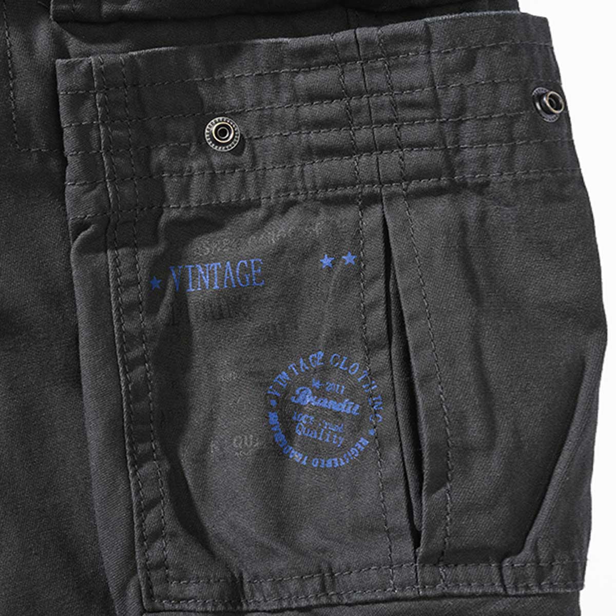 Brandit Pure Slim Fit Cargo Trousers Anthracite Grey - Image 3