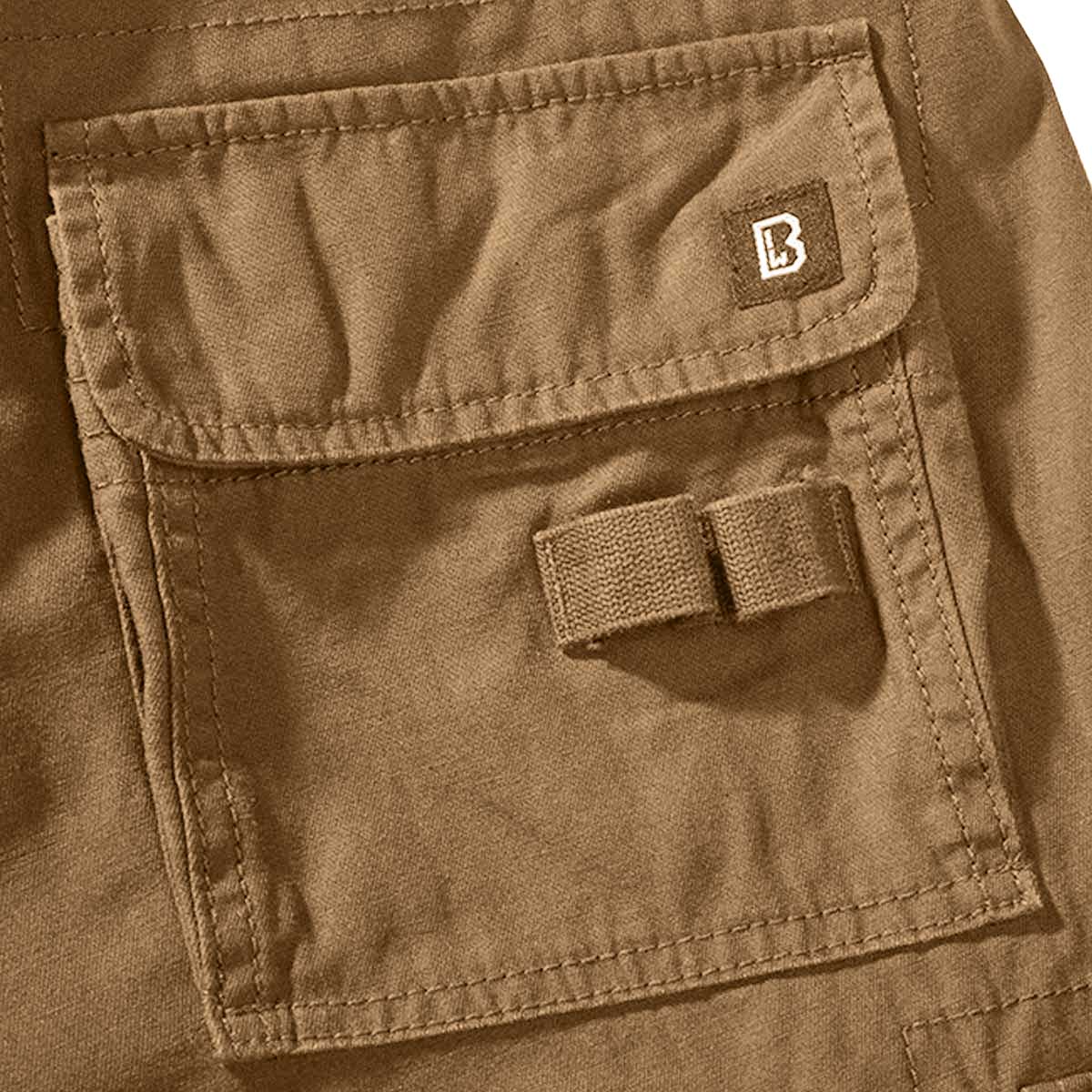 Brandit Pure Slim Fit Cargo Trousers Beige - Image 5