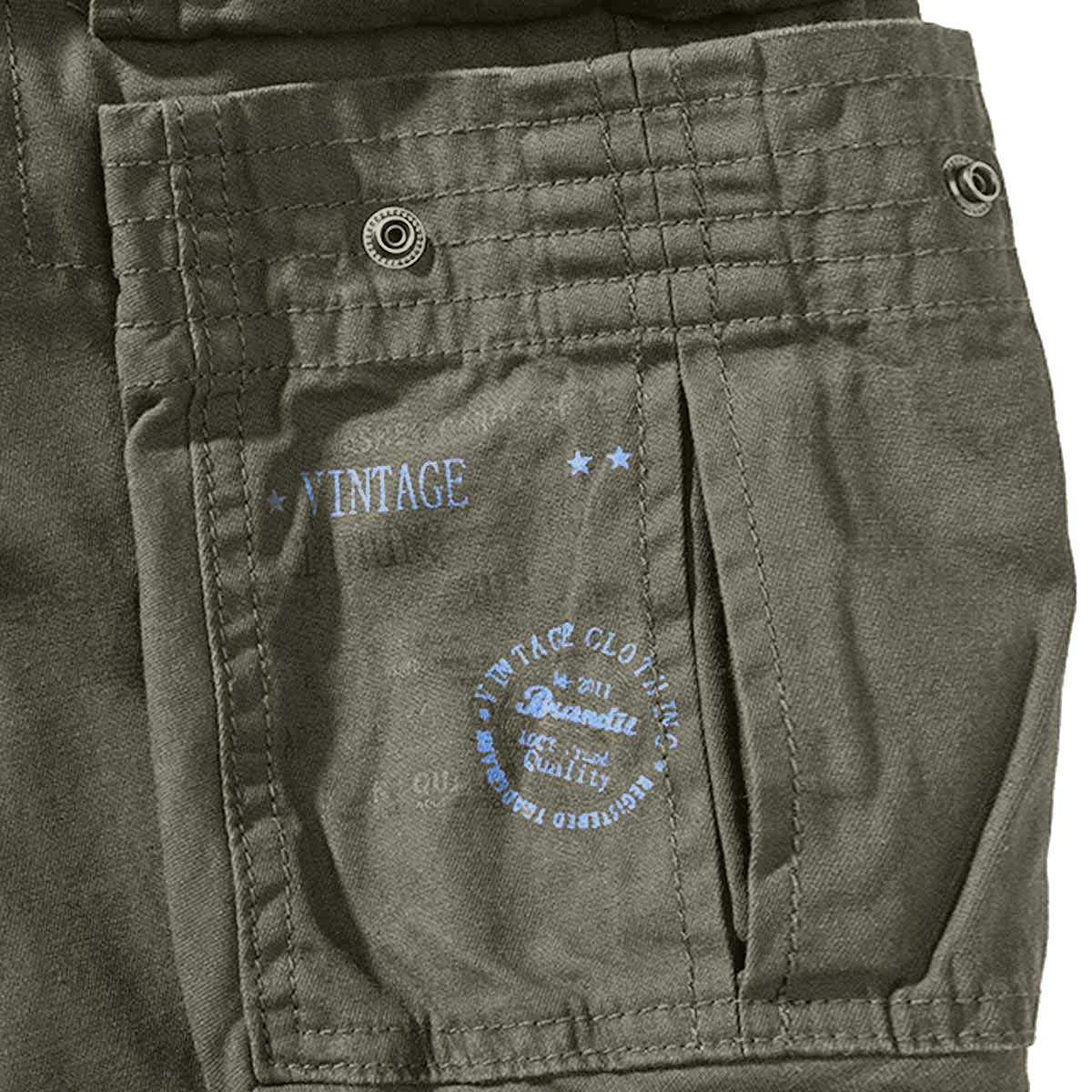 Brandit Pure Slim Fit Cargo Trousers Olive - Image 3