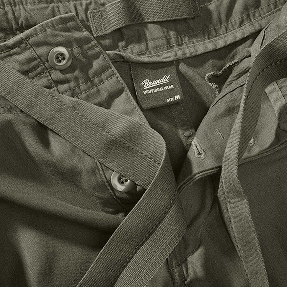 Brandit Pure Slim Fit Cargo Trousers Olive - Image 4
