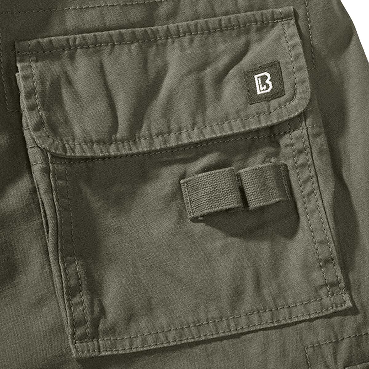 Brandit Pure Slim Fit Cargo Trousers Olive - Image 5