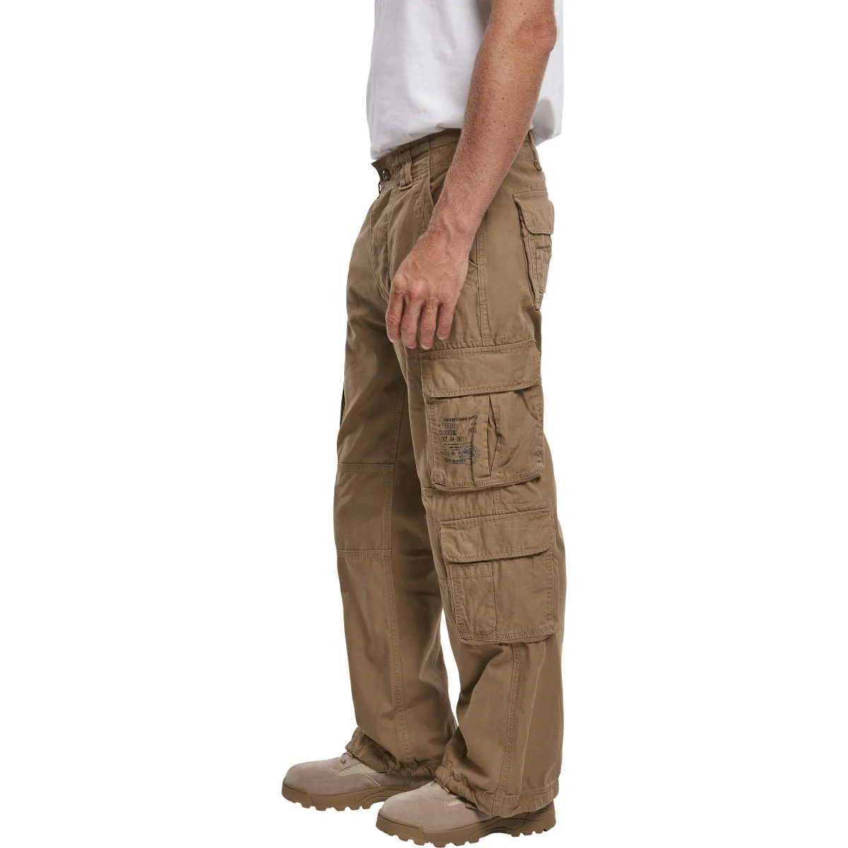 Brandit Pure Vintage Cargo Trousers Beige - Image 4