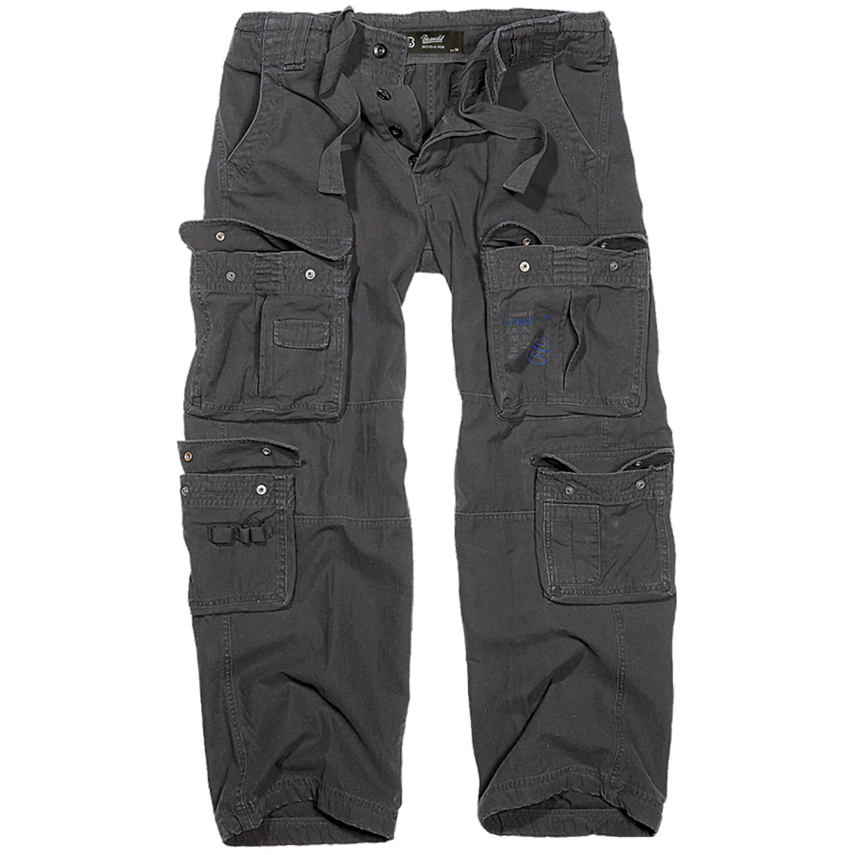 Brandit Pure Vintage Cargo Trousers Black