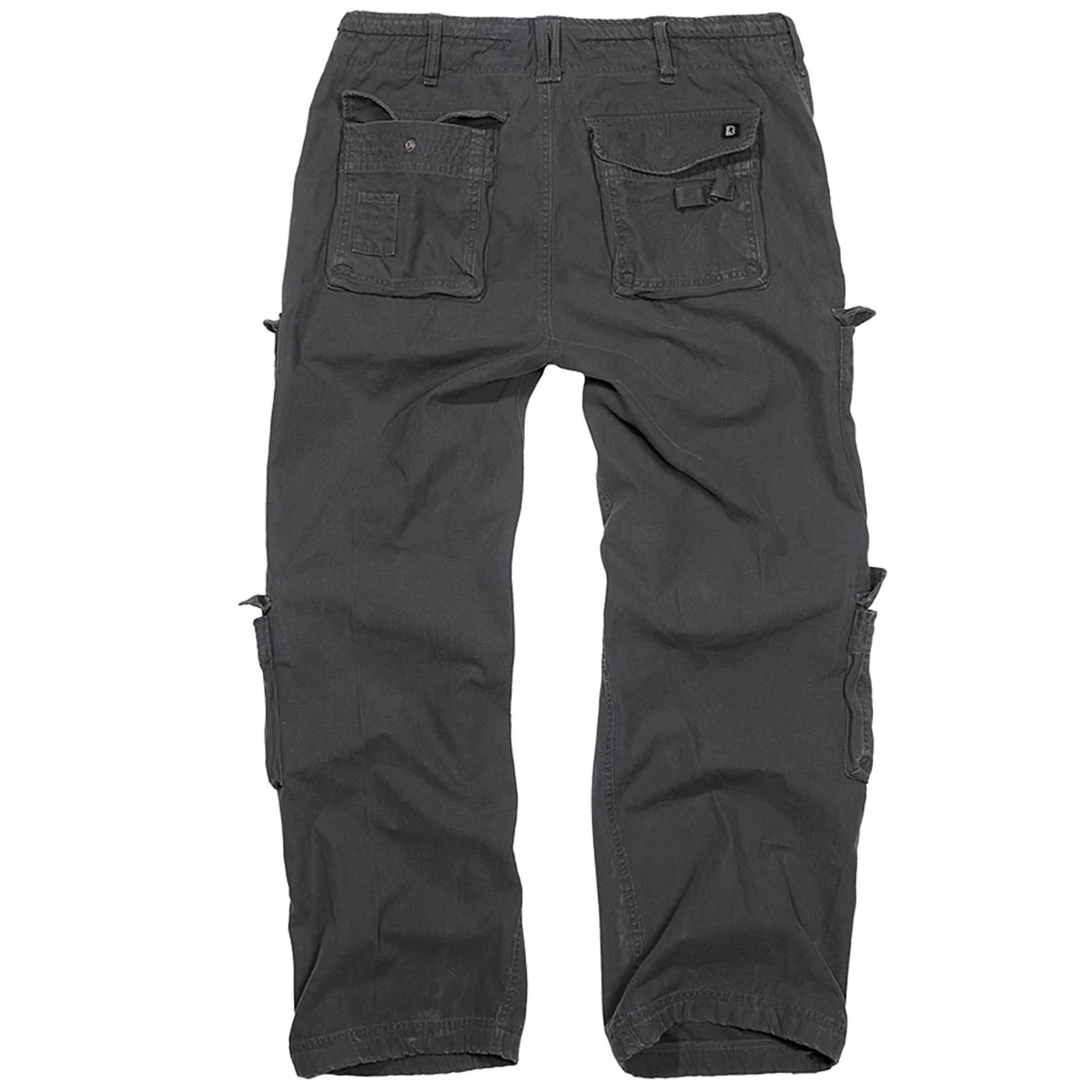Brandit Pure Vintage Cargo Trousers Black - Image 2
