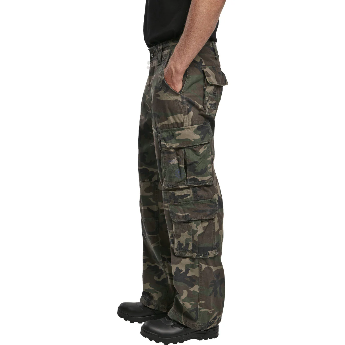 Brandit Pure Vintage Cargo Trousers Woodland Camo - Image 4