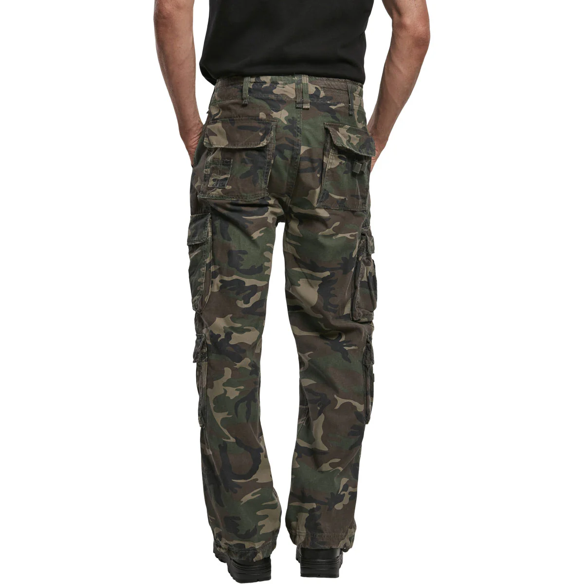 Brandit Pure Vintage Cargo Trousers Woodland Camo - Image 5