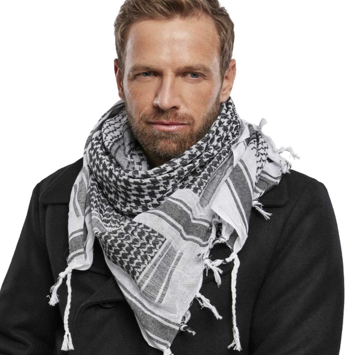 Brandit Shemagh Head Scarf White / Black - Image 2