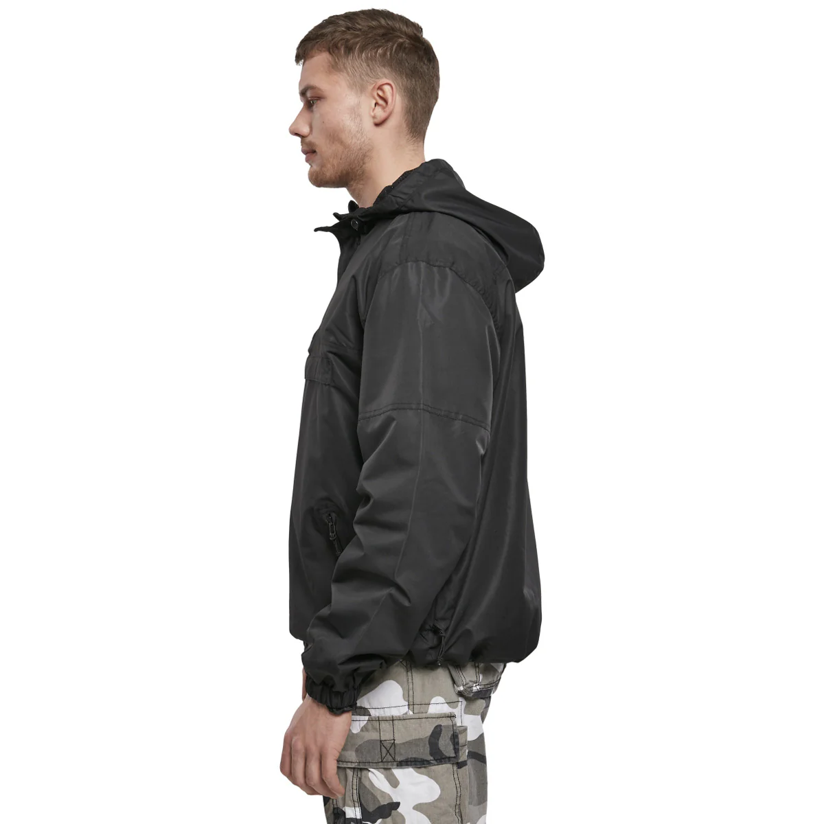 Brandit Summer Windbreaker Jacket Black - Image 4