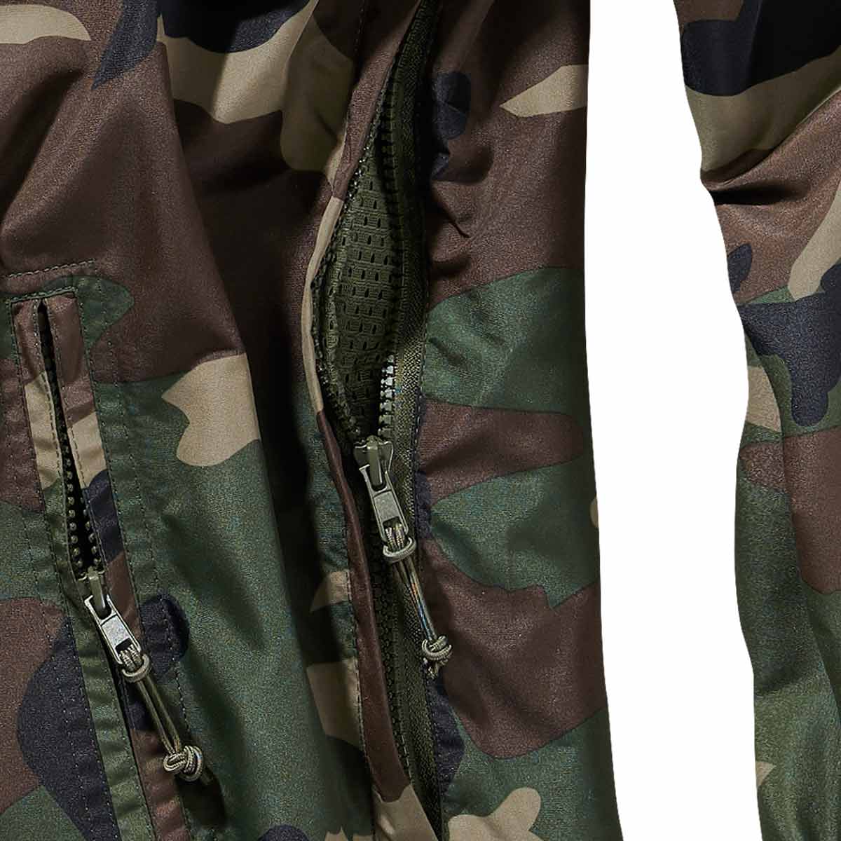 Brandit Summer Windbreaker Jacket Woodland Camo - Image 5