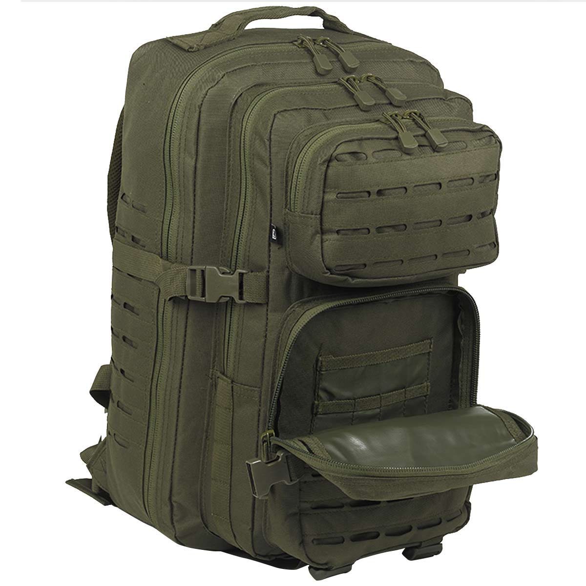 Brandit US Cooper Lasercut Rucksack 40L Large Olive Green - Image 3