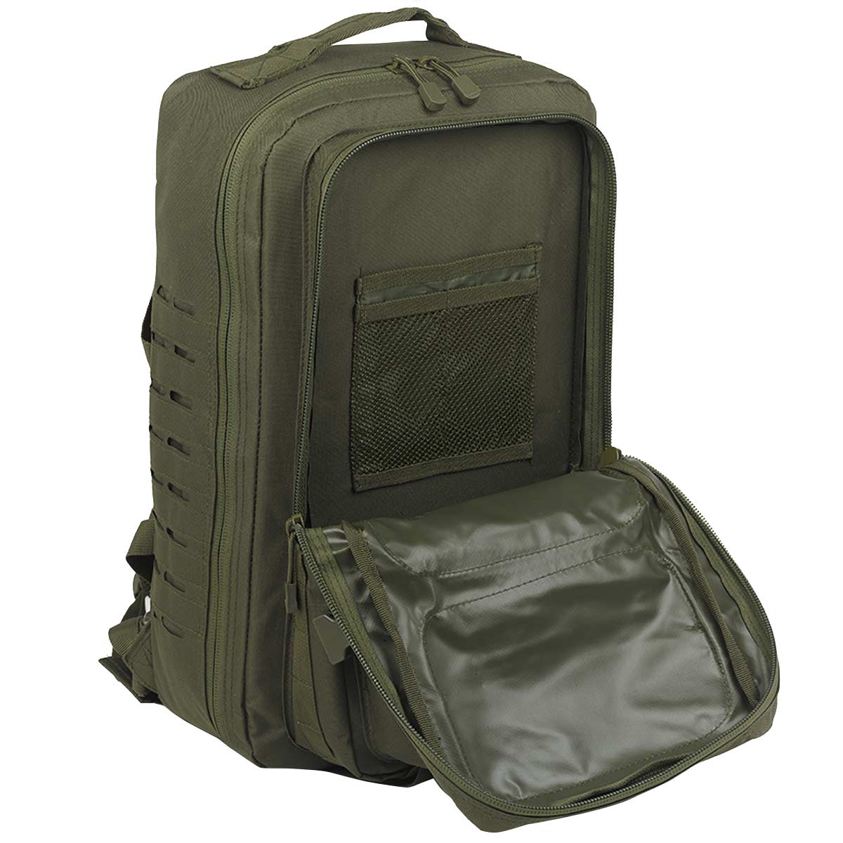 Brandit US Cooper Lasercut Rucksack 40L Large Olive Green - Image 4
