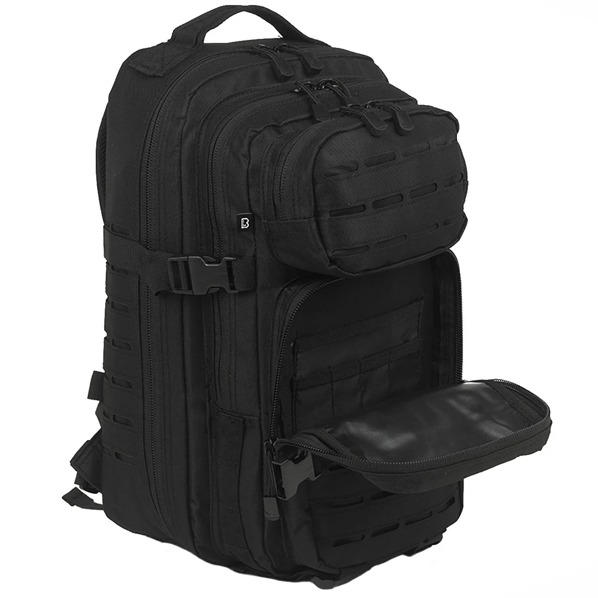 Brandit US Cooper Lasercut Rucksack 25L Medium Black - Image 3