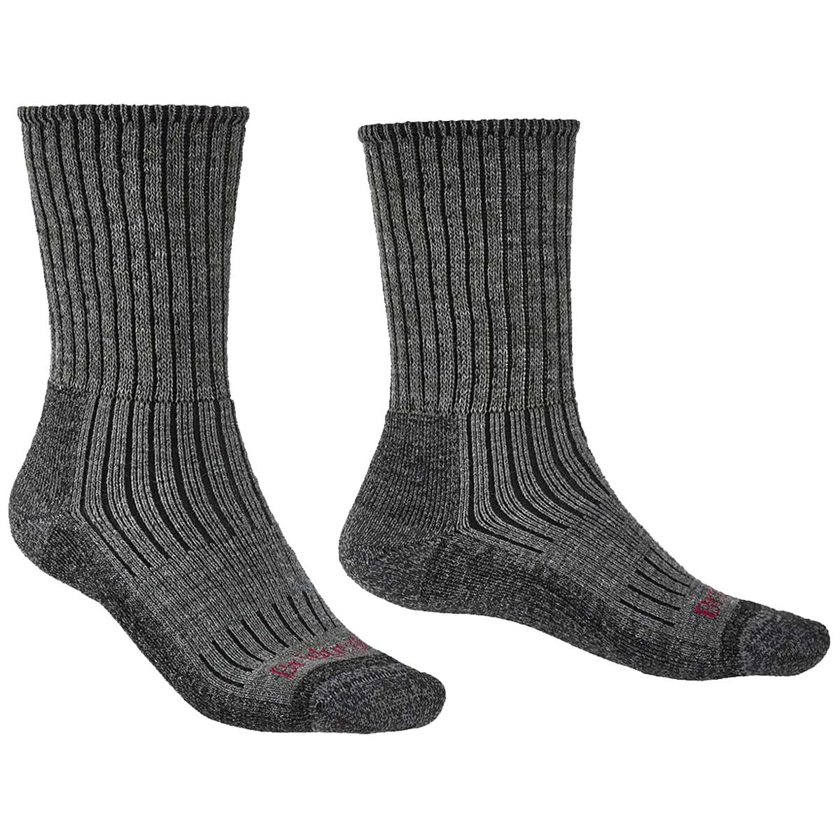Bridgedale Hike Midweight Merino Comfort Boot Sock Charcoal - Image 2