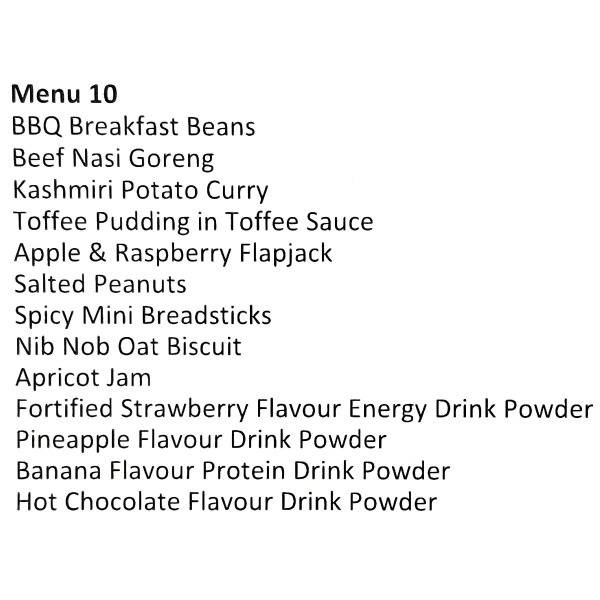 British Army 24 Hour General Purpose Ration Pack - Menu 10 - Image 2