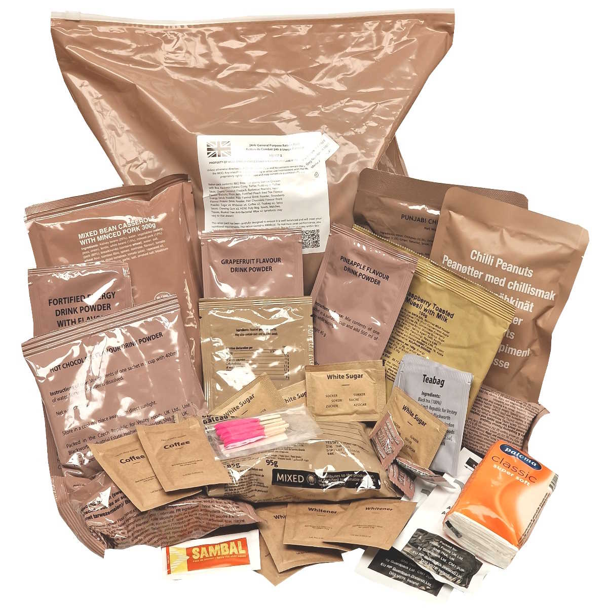 British Army 24 Hour Halal Ration Pack - Menu 5