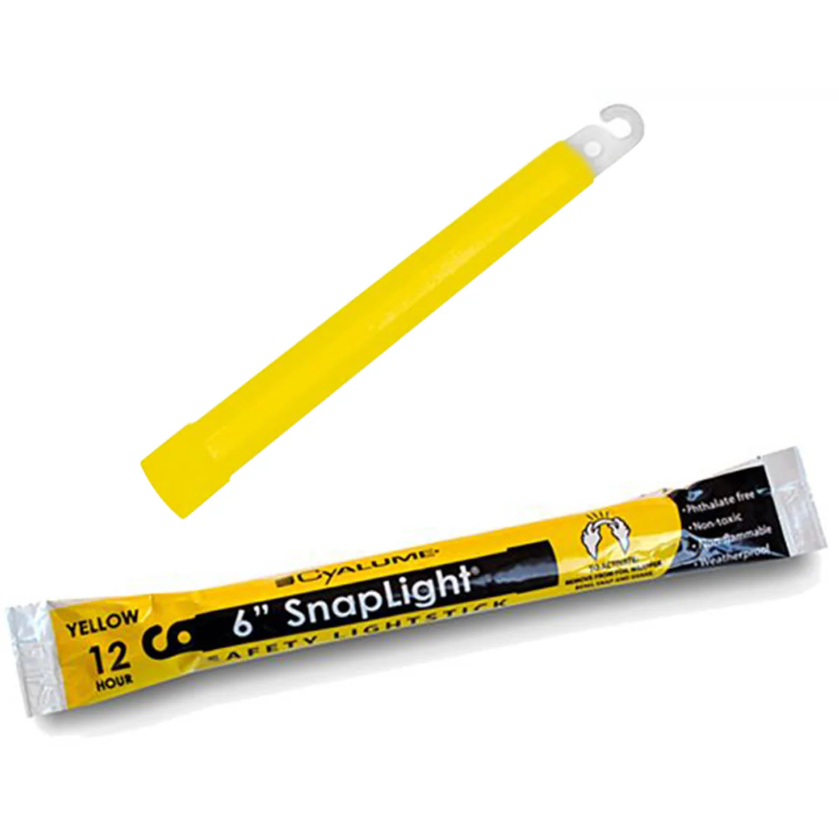 Cyalume SnapLight Lightstick 12 Hour 6” Yellow