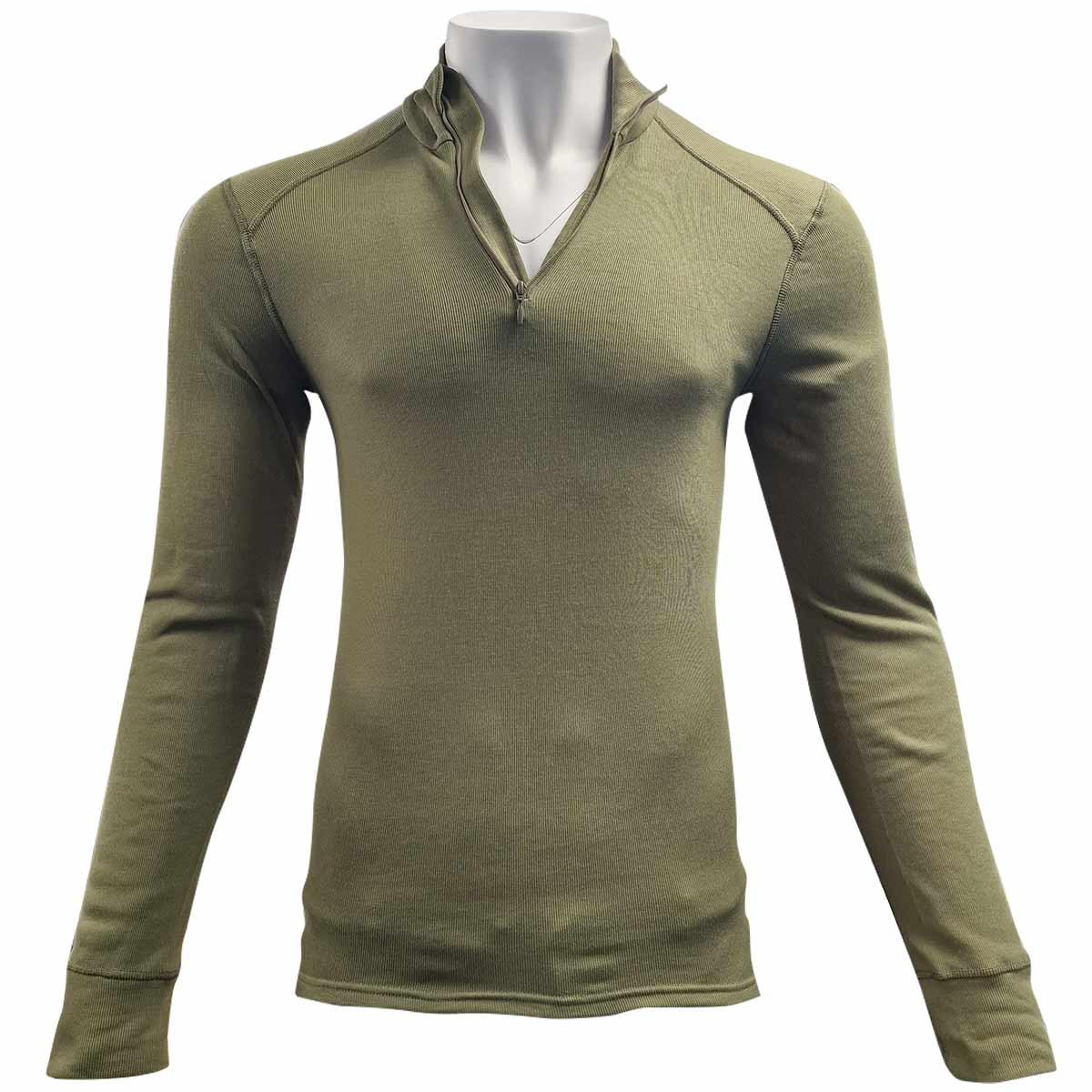 Dutch Army Odlo Thermal Long Sleeve Vest OD Green - Grade 1 - Image 4