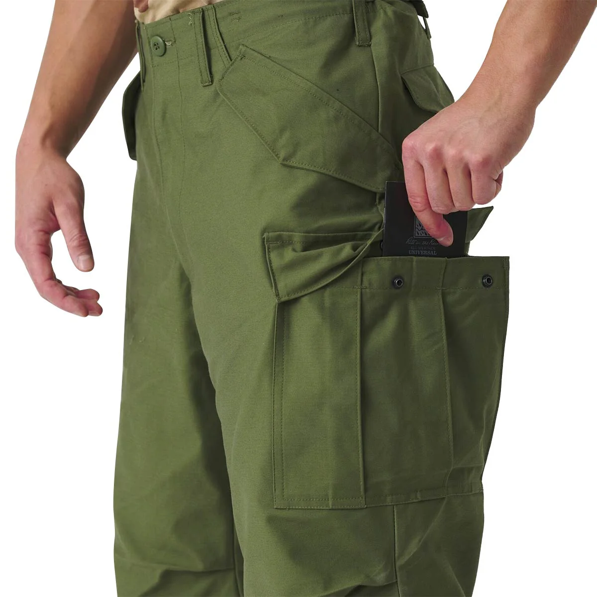 Helikon M65 Trousers NyCo Sateen Olive Green - Image 4