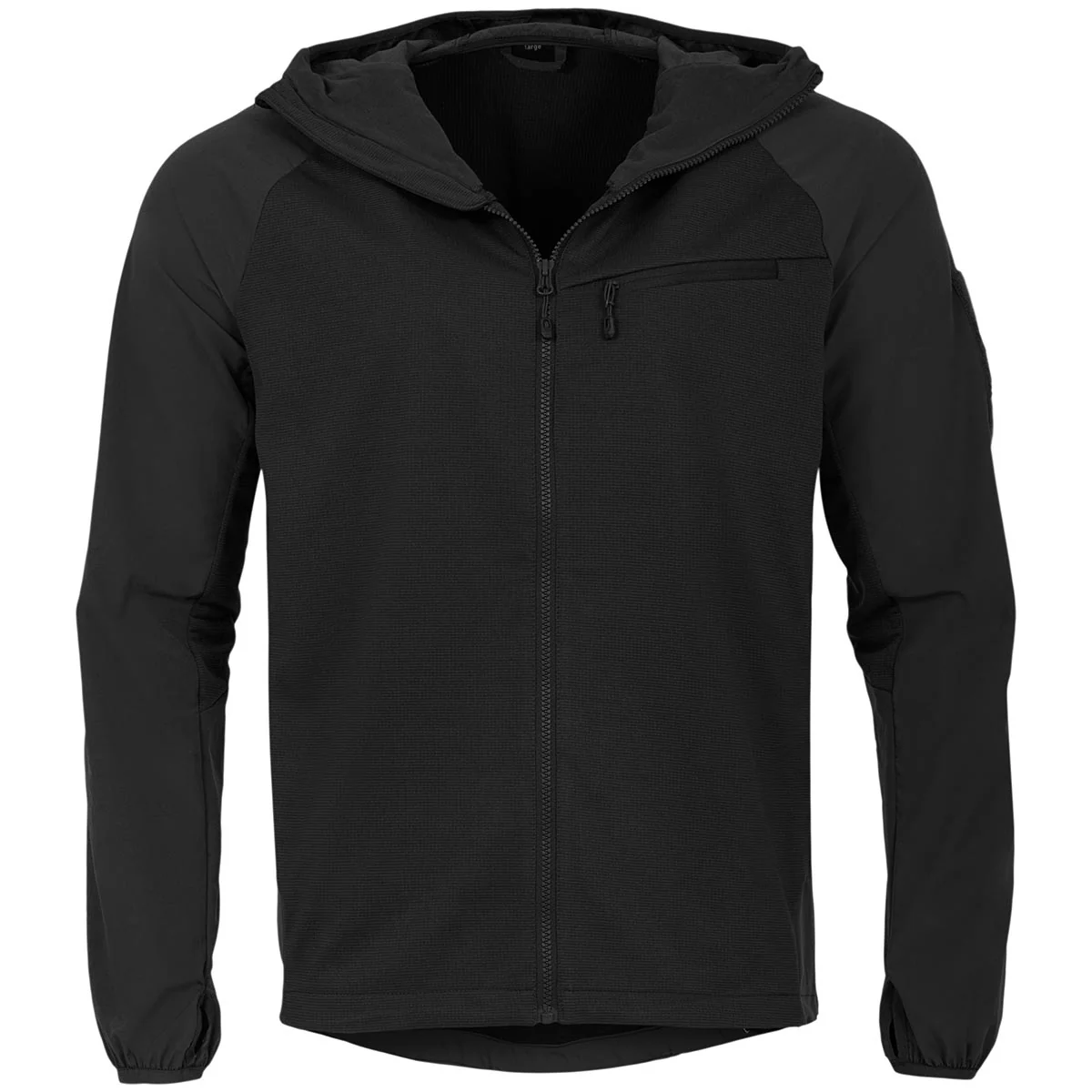 Highlander Hirta Hybrid Tactical Zip Hoodie Black - Image 3