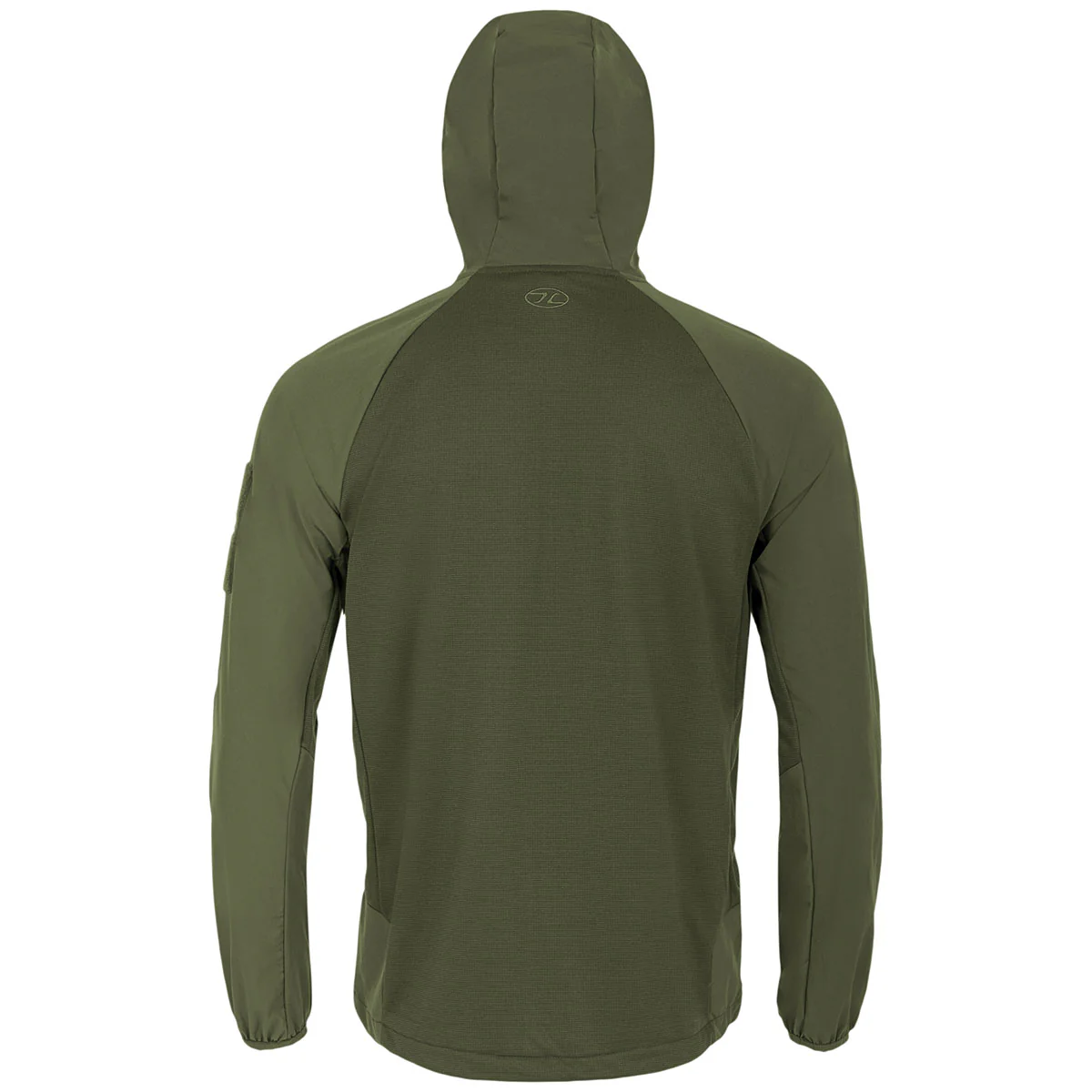Highlander Hirta Hybrid Tactical Zip Hoodie Olive Green - Image 4