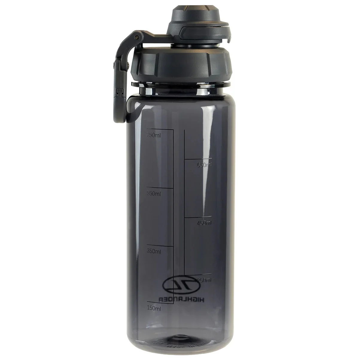 Highlander Laguz 750ml Tritan Water Bottle Black - Image 2
