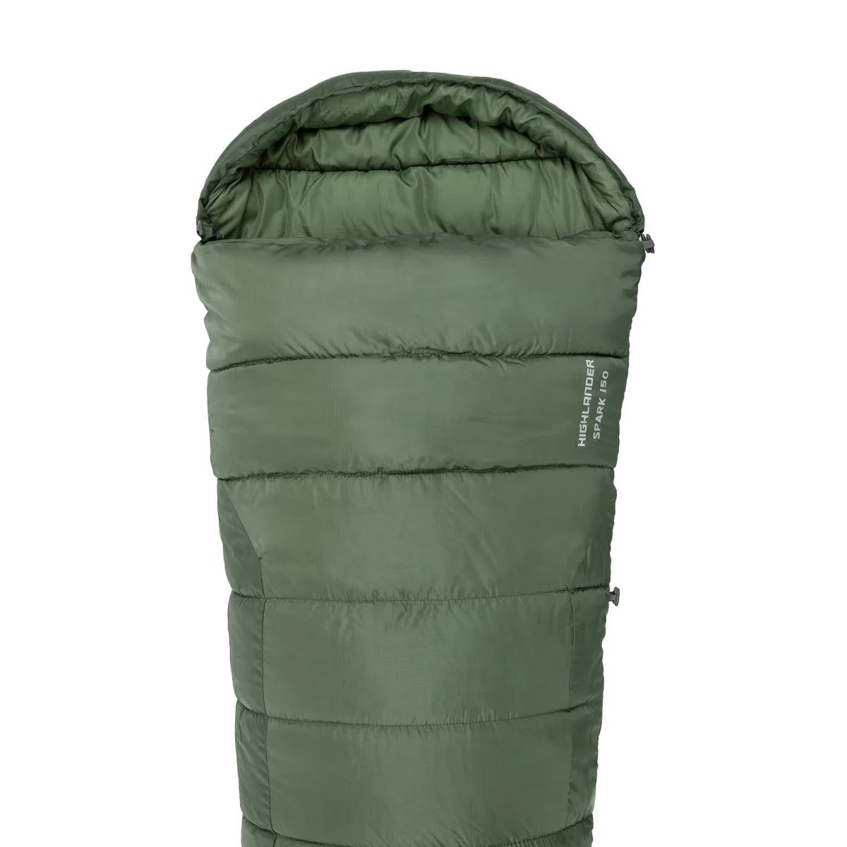 Highlander Phoenix Spark 150 Mummy Sleeping Bag Olive Green - Image 3
