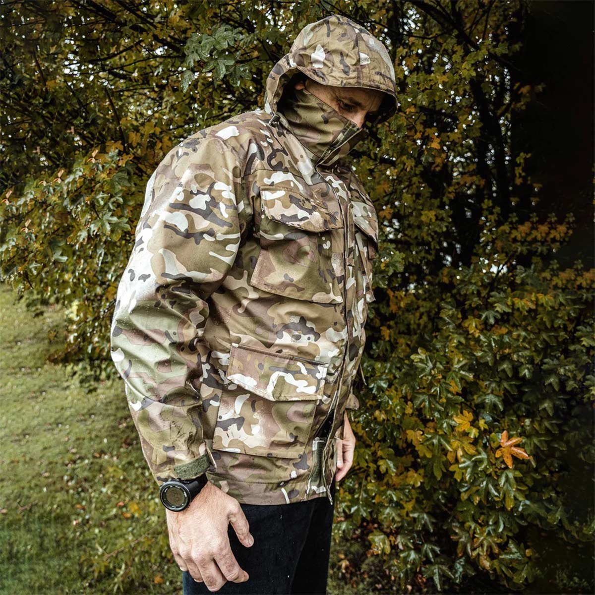 Highlander Typhoon Waterproof Jacket HMTC Camo - Image 10