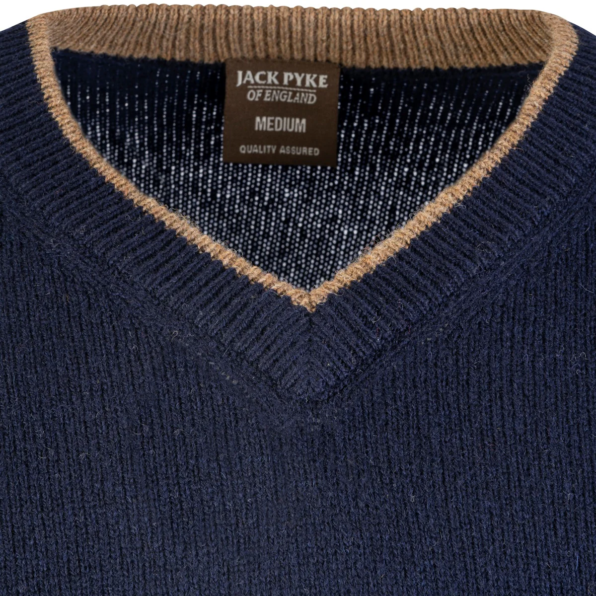 Jack Pyke Ashcombe V-Neck Pullover Navy Blue - Image 2