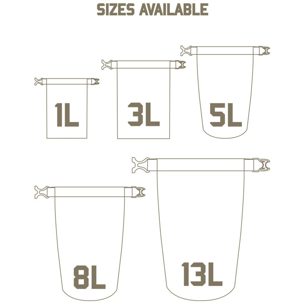Keela Waterproof Dry Bags MTC Camo 1-13L - Image 6