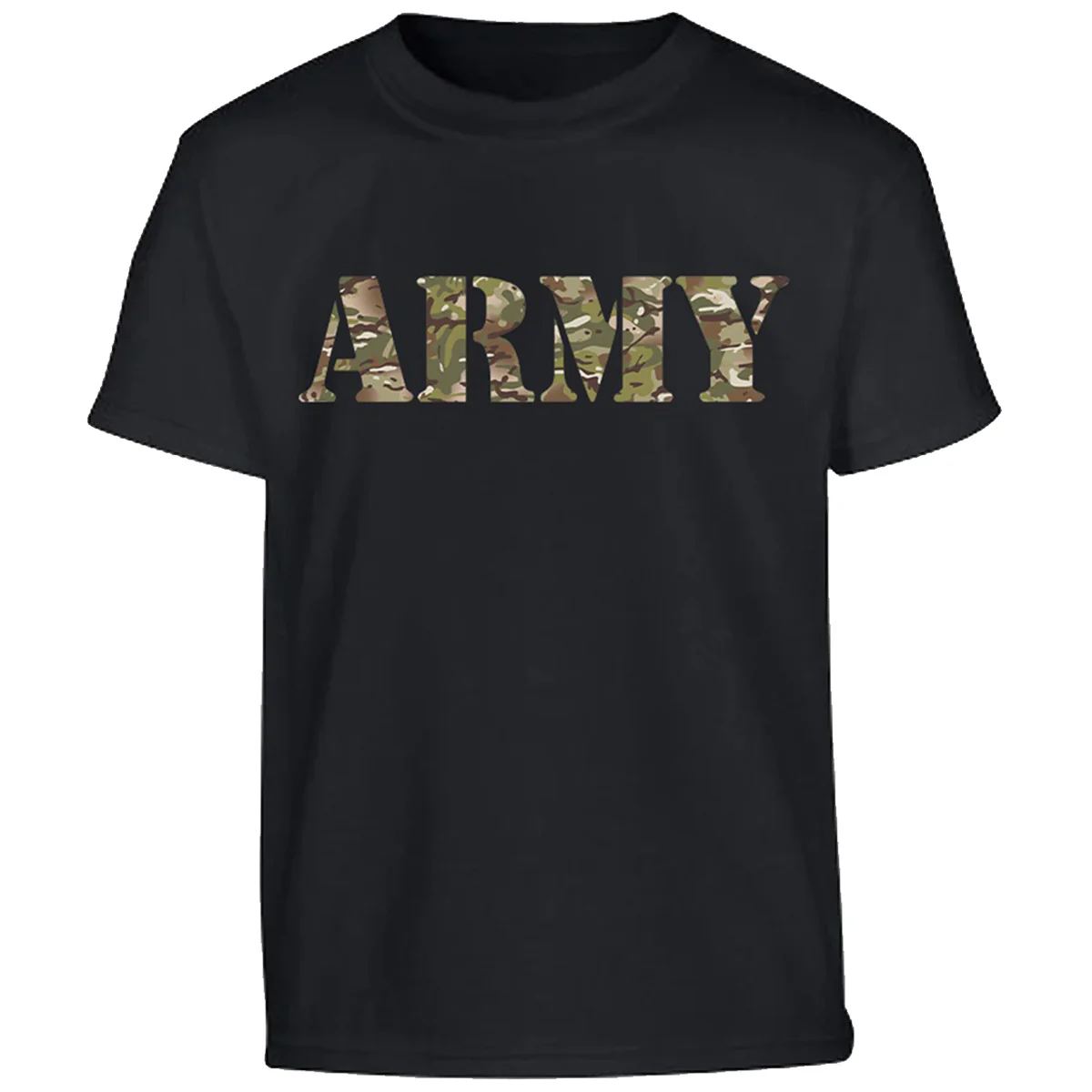 Kombat Kids BTP ARMY Printed T-Shirt Black