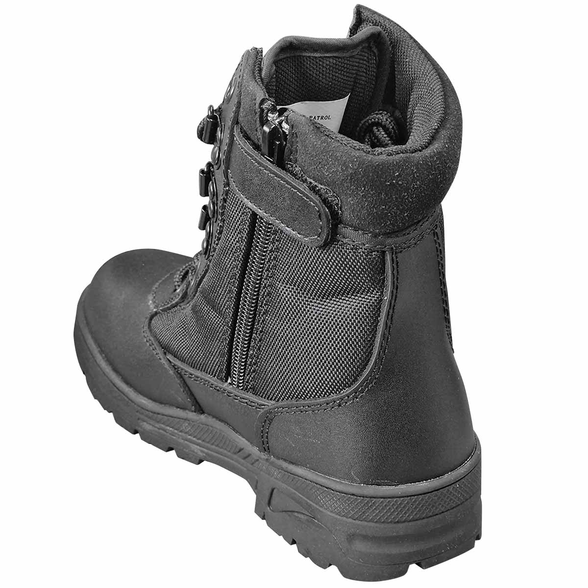 Kombat Kids Half Leather Patrol Boots Black - Image 2