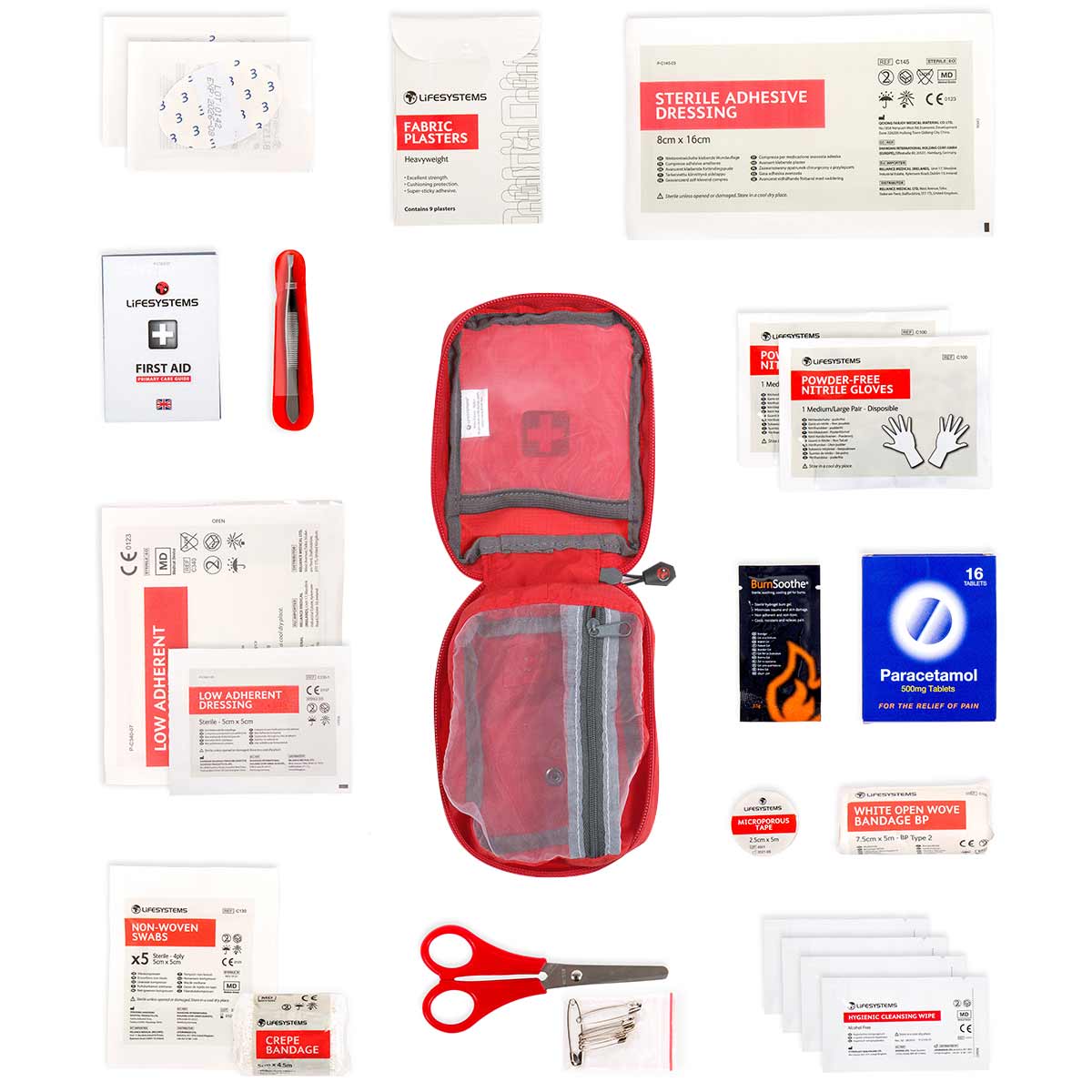 Lifesystems Trek First Aid Kit Red - Image 2