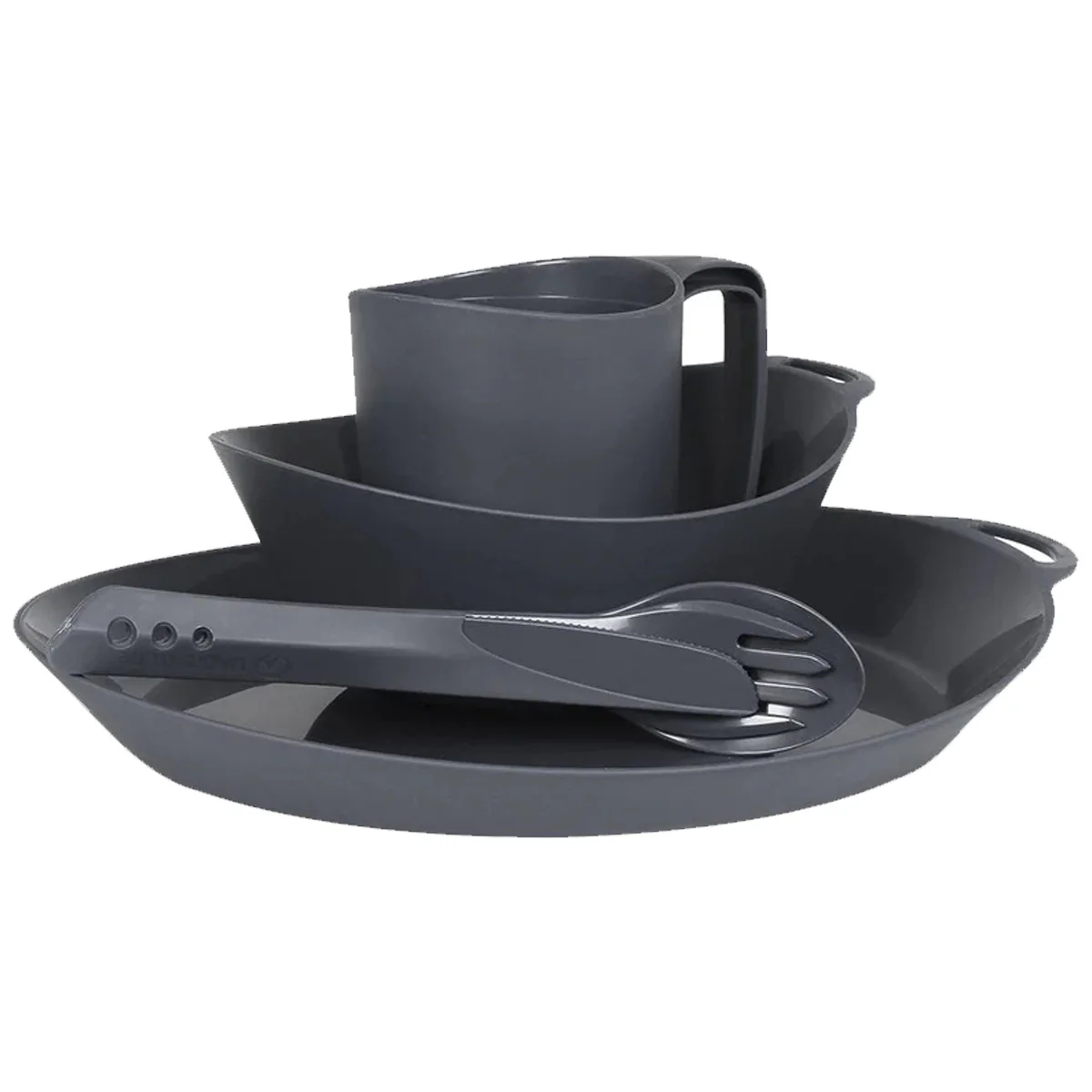 Lifeventure Ellipse Camping Tableware Set Graphite
