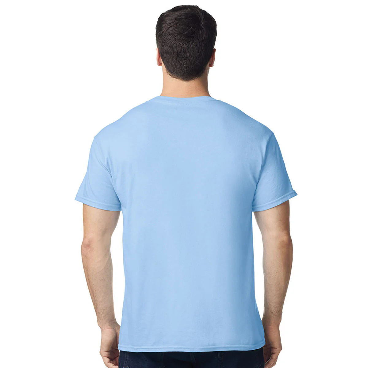Light Blue Cotton T-Shirt - Image 4