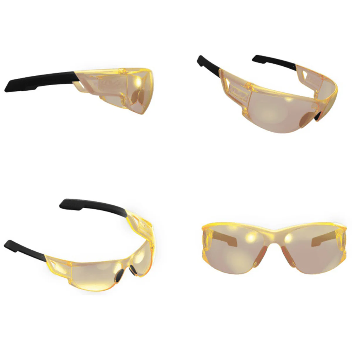 Mechanix Wear Type-N Ballistic Safety Glasses - Amber Lens - Image 3