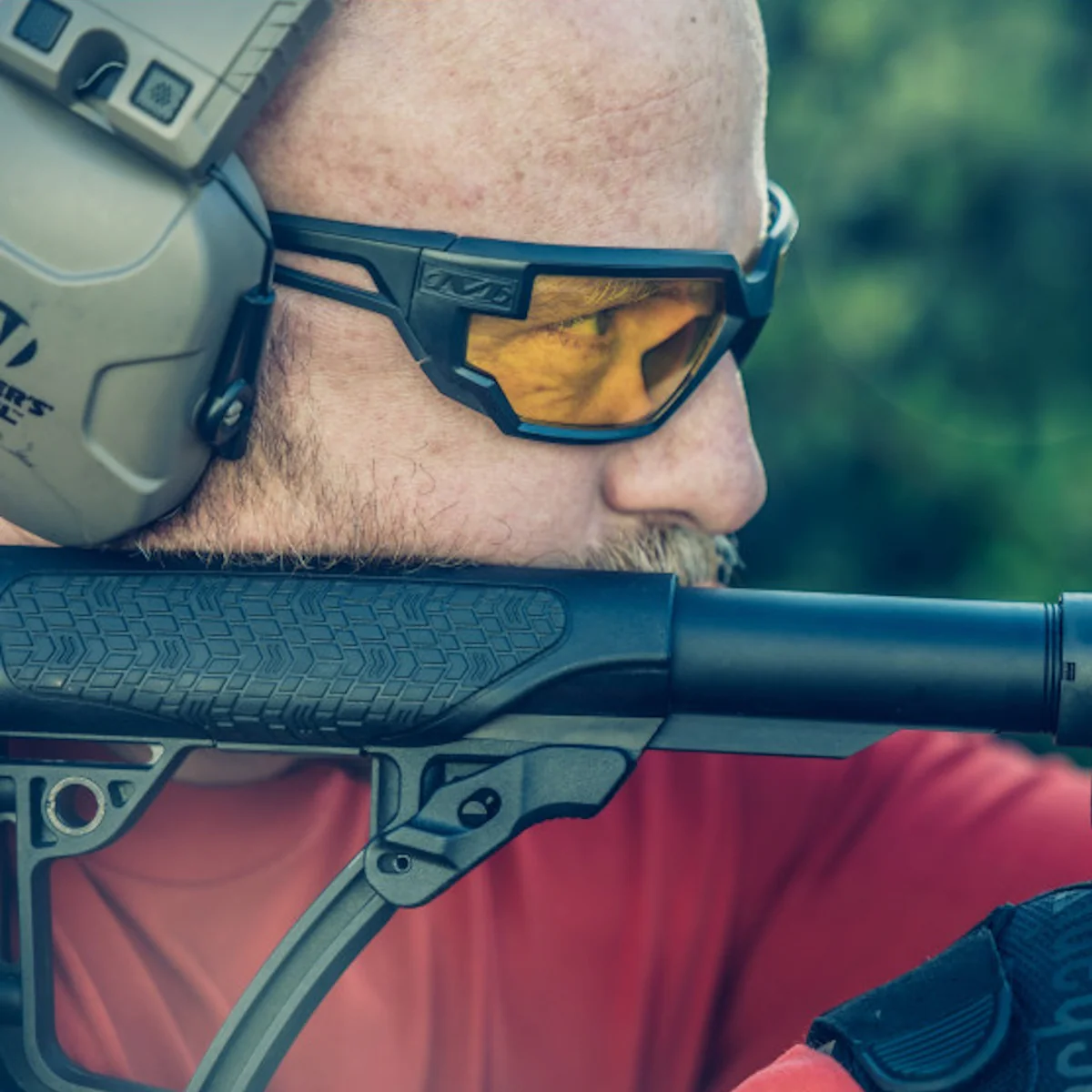 Mechanix Wear Type-X Ballistic Safety Glasses - Amber Lens - Image 2