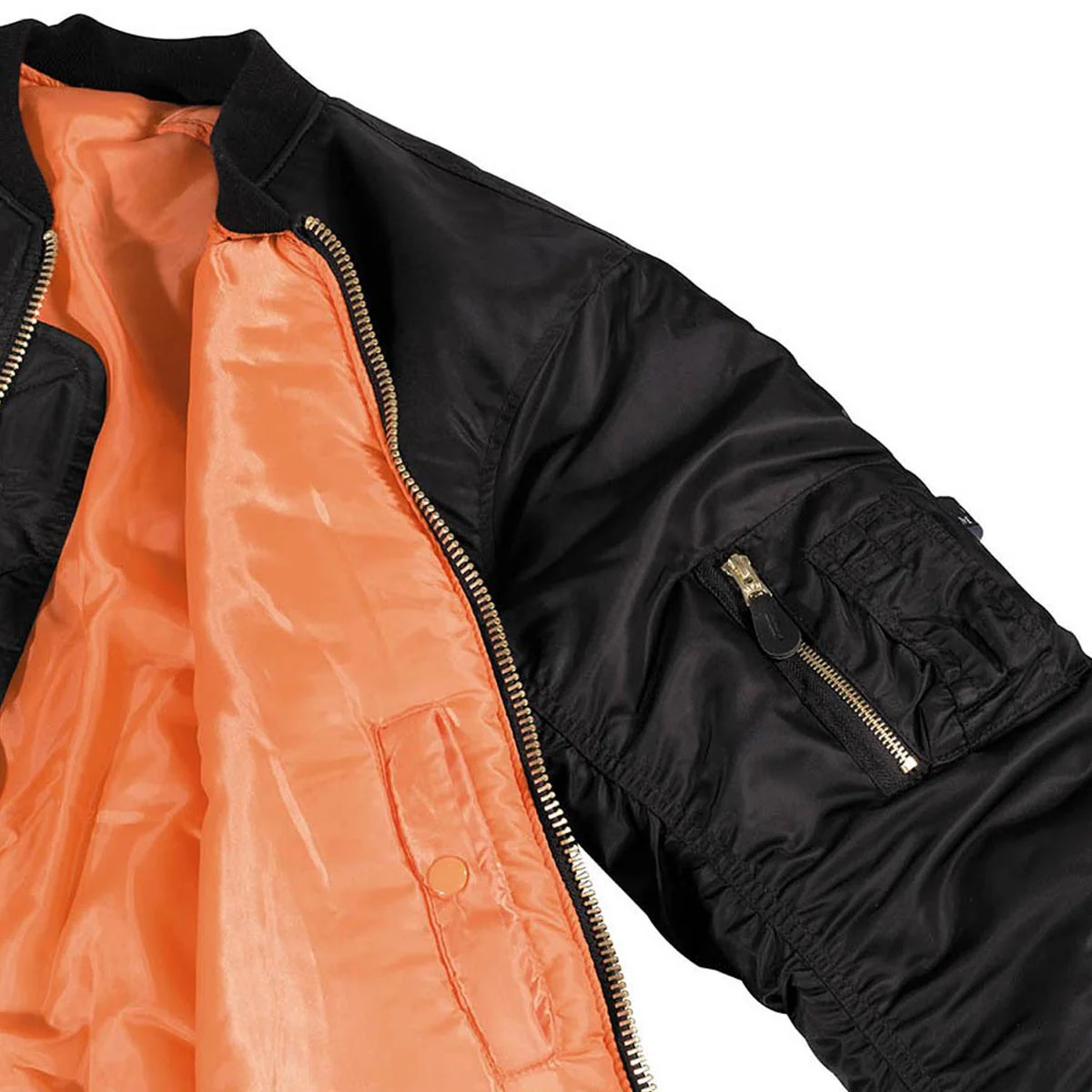 MFH US MA1 Bomber Flight Jacket Black - Image 2