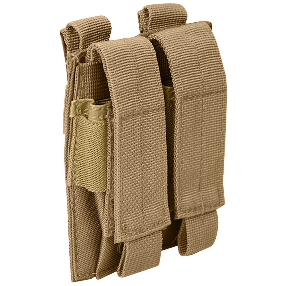 Mil-Tec Double Pistol MOLLE Mag Pouch Coyote - Image 3