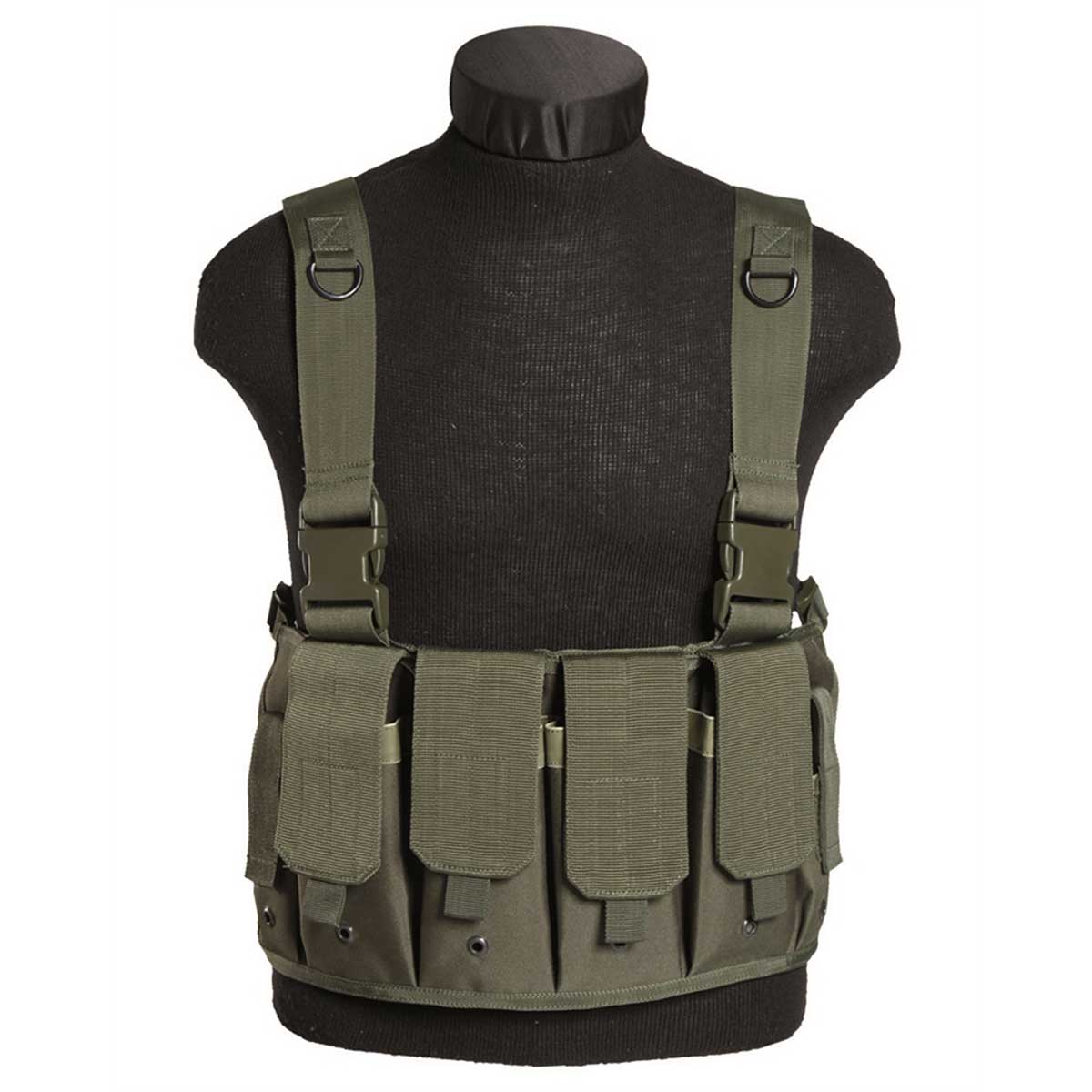Mil-Tec Mag Carrier Chest Rig Olive Green