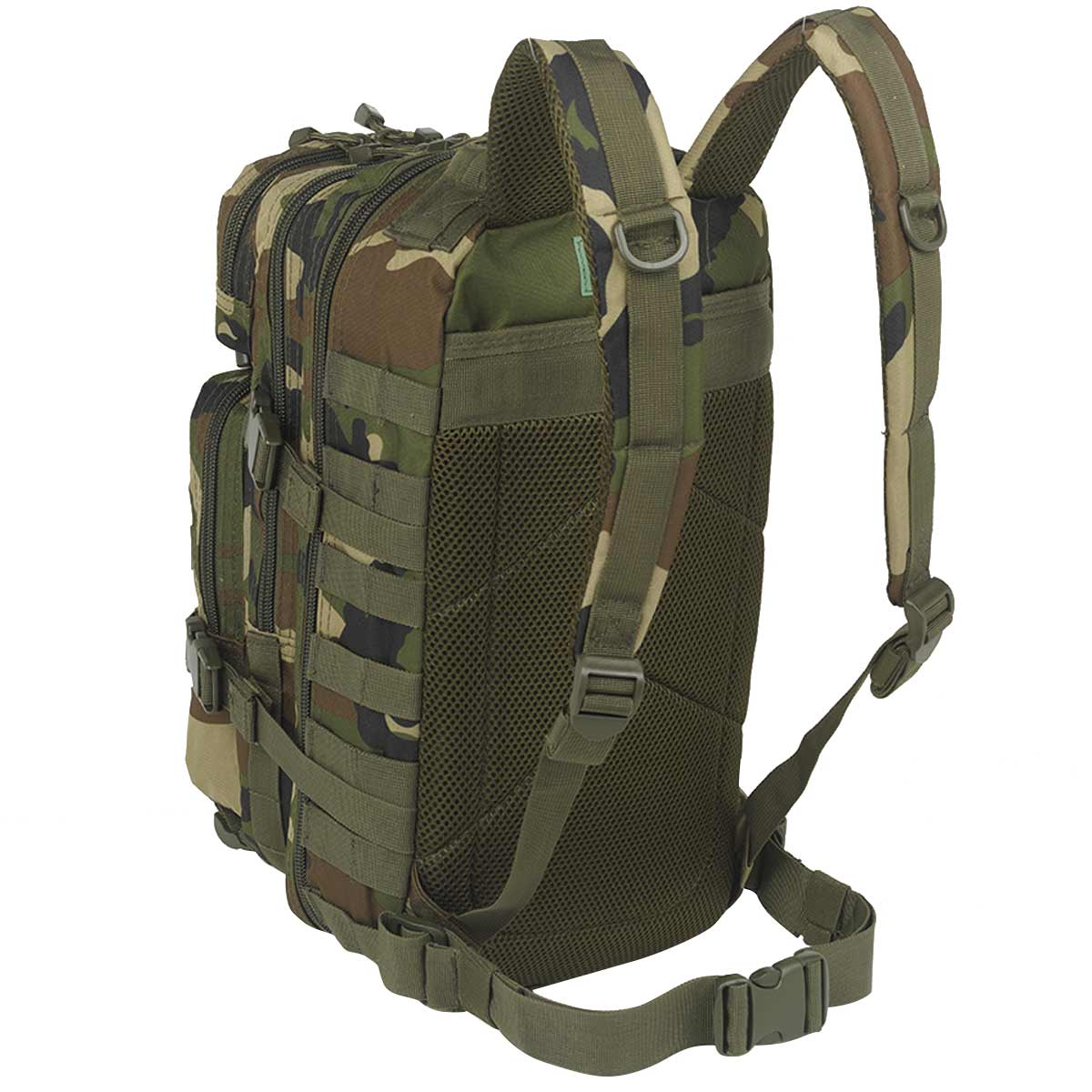 Mil-Tec MOLLE Assault Pack 20L Woodland Camo - Image 3