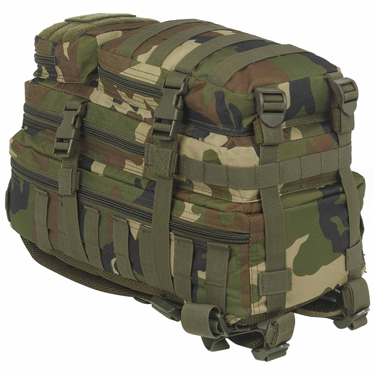 Mil-Tec MOLLE Assault Pack 20L Woodland Camo - Image 8