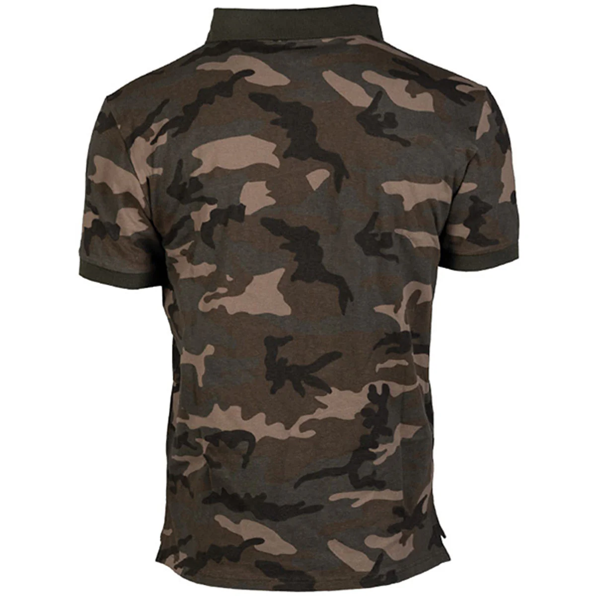 Mil-Tec Polo Shirt Woodland Camo - Image 2