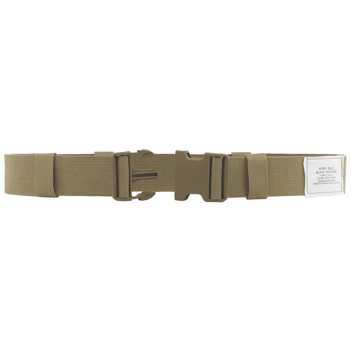 Mil-Tec Quick Release Army Belt 50mm Coyote - Image 3