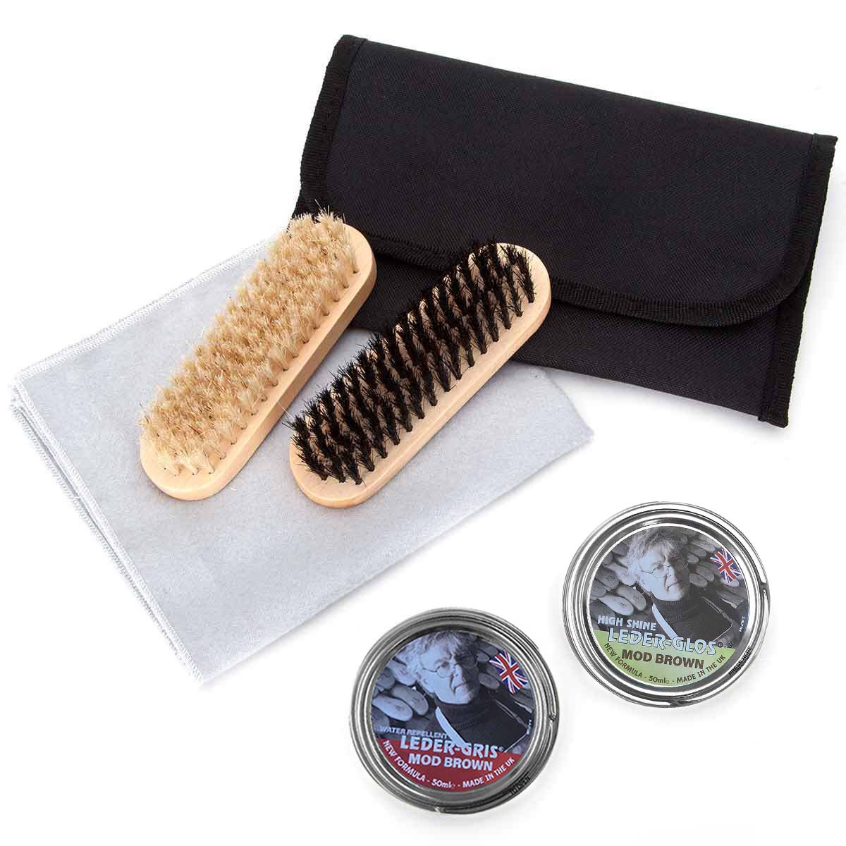 Military Boot Polishing Kit - Black & Brown - Image 3